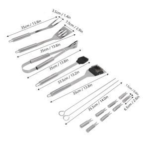 BBQ Tool Set, Grill Set Stainless Steel with Storage Bag for Camping