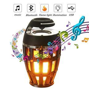 Leno S1 LED Torch Atmosphere Bluetooth Speakers, Outdoor Portable Waterproof Stereo Speaker with HD Audio and Bass