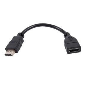 Hdmi Male To Female Extender Cable Short And Convenient For Google Chrome Cast, Fire Tv Stick, Roku Stick Connection To Tv