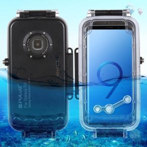 PULUZ 40m/130ft Waterproof Diving Housing Photo Video Taking Underwater Cover Case for Galaxy S9, Only Support Android 8.0.0 or below