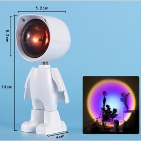 Leno Sun ojection Lamp Sunset Red Sunset Sunlight Rainbow Atmosphere Lamp Sunset Projection Background Lamp Robot Night Light