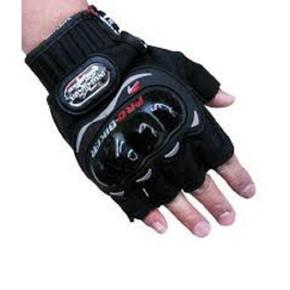 Pro-Biker Half Finger Hand Gloves - Black