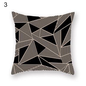 Line Triangle Geometric Pattern Pillow Cover Cushion Case Home Car Sofa Decor