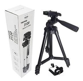 3120 Aluminum Alloy Tripod For Camera & Mobile - Black