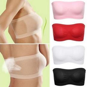 Cotton Tube Bra For Women WHITE