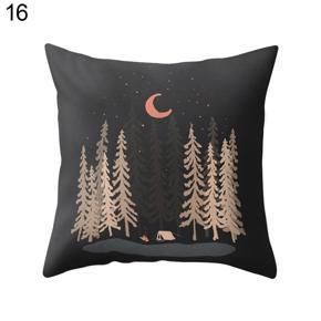 18 Inch Sunset Night Moon Forest Pillow Case Cushion Cover Home Sofa Bed Decor