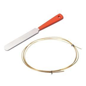 2 Pcs Guitar Accessories: 1 Pcs Stainless Steel Narrow Dual Cutting Edge Tool & 1 Pcs 8FT 2.2mm Guitar Brass Fret Wire