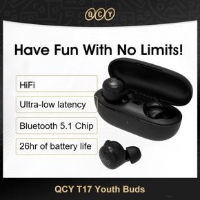 QCY-T17 Wireless Bluetooth 5.1 Headphones Touch Control Audio Device Low Latency Headphones