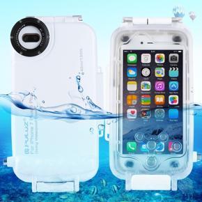 PULUZ 40m/130ft Waterproof Diving Housing Photo Video Taking Underwater Cover Case for iPhone 8 Plus & 7 Plus(Black)