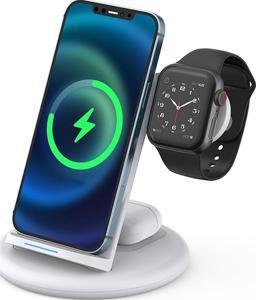 WiWU Power Air 3 in 1 Desktop Wireless Charging Station for Phone, Watch, Airpods
