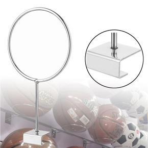 Stainless Steel Wall Mount Ball Storage Rack for Basketball Exercise Ball Soccer -