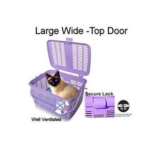 পোষা বিড়াল বাহক সহজ খোলা প্রশস্ত শীর্ষ লোড দরজা