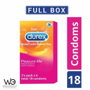 Durex Pleasure Me Condom Full Box - 18pcs Condoms