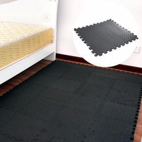 3PCS 61*61cm EVA Foam Floor Interlocking Mat Show Floor Gym Exercise Yoga Mat Black -