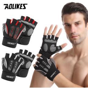 Aolikes weightlifting half finger gloves men's exercise fitness equipment outdoor cycling gloves