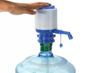 Manual Drinking Water Pump Dispenser - White and Blue