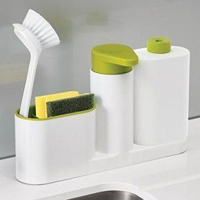 3 In 1 Set Kitchen Bathroom Sink Organizer With Detergent Bottle