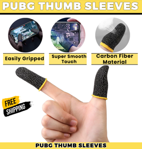 Pubg sleeves - Pubg sleeves Pair - Pubg finger sleeves - Pubg finger gloves - Pubg thumb gloves - Pubg thumb sleeves - Thumb sleeves for Freefire