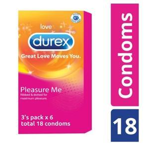 Durex Pleasure Me 3 in 1 Condoms - 18 Pcs Pack