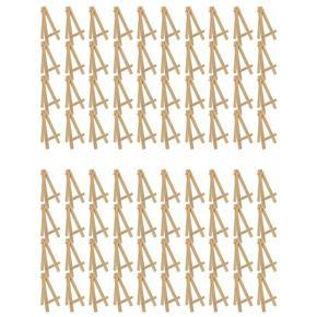 ARELENE Mini Wood Display Easel, 80Pcs, Perfect for Displaying Small Canvases, Business Cards, Photos