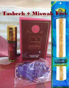 Free Miswak + Attar + Tasbeeh Rasha 6ml Approx Labbaik non alcoholic Perfume
