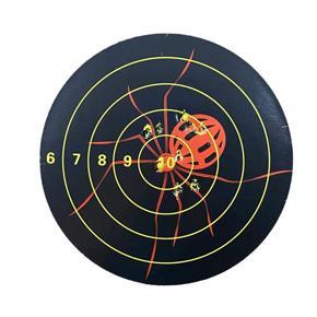 XHHDQES 10Pcs 8-Inch Targets Stickers Adhesive Reactivity Targets Paper Archery Practice Color-Changing Splatter Flower Stickers