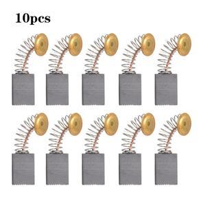 10 PCS Mini Black Carbon Motor Brushes Replacement Spare Parts with 25mm Spring and Copper Core for Generic Electric Drill Mill Machine Motors Rotary Tool (Package 6: 5016# 17*12*6mm)