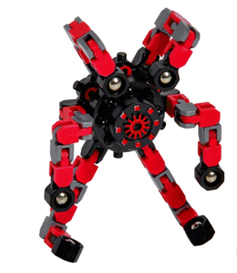 Toy Mania Fidget Spinbot Assortment Fidget-Spinner- DIY Sensory Toy,with a Crisp Click Sound, The Latest Transformable Fingertip Spinning Top,Robot Spider Octopus Fingertip Spinner, Suitable for Adult