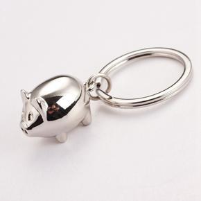 XHHDQES 2Pc ly Mini Pig Keychain Keyring Keyfob Cute Gift Ring Charm Decoration