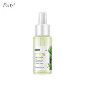 Fenyi Green Tea Facial Serum Sodium Hyaluronic Acid Shrink Pore Moisturizing Oil Control Soothing Acne Skin 17ml