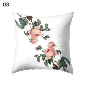 Leaf Flower Printed Throw Pillow Case Cushion Cover Sofa Bed Chair Home Decor