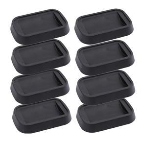 8 Pack Bed Stopper Furniture Caster Cups Rubber Furniture Wheel Stopper Fits to Most Wheels of Sofas Beds Chairs