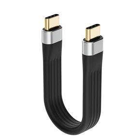 BRADOO 4K USB-C 3.1 Gen 2 Cable 10G Emark Chip Short Type C USB-C to USB-C Video Sync Charger Cable PD 60W 4K Video