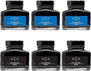 Parker Quink Bottle - (3 Blue + 3 Black)
