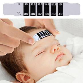 Fever Scan Baby Forehead Thermometer Strip Infant child Temperature Test Reusable Flexible