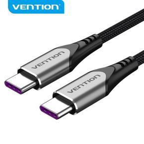 Vention USB C Cable 5A Fast Charging Cable PD 100W QC 4.0 FCP Fast Charge Date Cable Type C Male To Type C Male Cable For  Switch HuaWei XM Lenovo Samsung Type C Fast Charging Cable