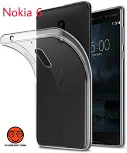 Soft Silicon transparent case back cover FOR Nokia 6