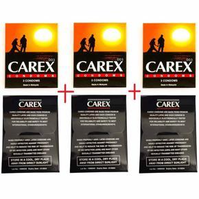 CAREX Premium Quality Latex Condoms (3’s X 6); Total 18 pieces Condom Malaysia Originated Brand