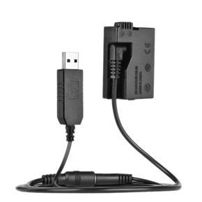 DR-E8 Dummy  with DC  Bank USB Adapter Cable Replacement for LP-E8 for Canon EOS 550D 600D 650D 700D DSLR Cameras