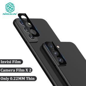 Nillkin 2 Pcs Camera Protective Film for Samsung Galaxy S22 , 0.22mm 97% Transmittance Full Coverage AR Film Back Camera Protector Cover