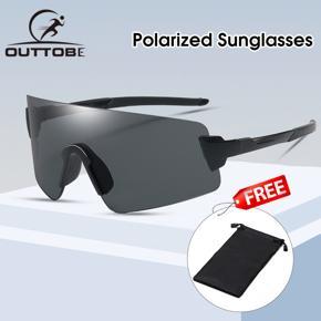 Outtobe Cycling Glasses Riding Cycling Sunglasses Polarized Sports Cycling Glasses Goggles Bicycle Mountain Bike Glasses Men's Women Cycling Eyewear Men's and women's rimless Sunglasses