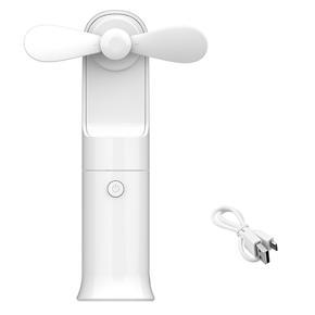 TQ-FS-01 Portable Handheld Mini Night Light Fan Charger USB Foldable Multipurpose Fan Rechargeable Desktop Fan White