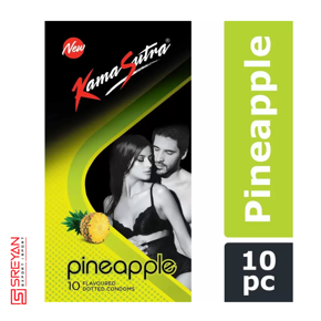 Kamasutra Pineapple Dotted Condoms - 10PCS Pack