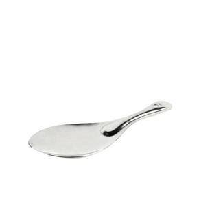 Stainless Steel Rice Spoon - 1 Piece Silver Color