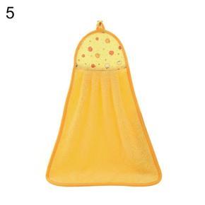 Bathroom Kitchen Absorption Hand Towel Soft Plush Hanging Wipe Bathing Towel