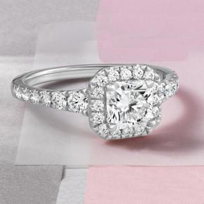 Waverly Diamond Cut Engagement Finger Ring