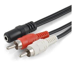 2 RCA to Aux Female (3.5 mm Stereo) Cable 1.5 Meters for Audio Mixers, DVD Player, Speakers, 2.1, and Audio Equipment - Hdmi Cable