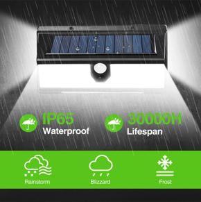 Solar Power Night Light Security 190 LED Solar Lamp PIR Motion Sensor Wall Lamp CDS Night Sensor Waterproof Path Garden Lighting