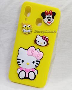 Samsung Galaxy A20 / Galaxy A30 / M10s - Hello Kitty High Quality 3D Rubber Made Cute Cartoon Lovely Unique Design Soft Ladies Cover