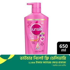 Sunsilk Shampoo Lusciously Thick & Long - 650Ml